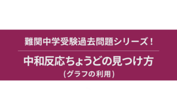 【中和反応（グラフの利用編）】難関中学受験 理科過去問解説シリーズ！！