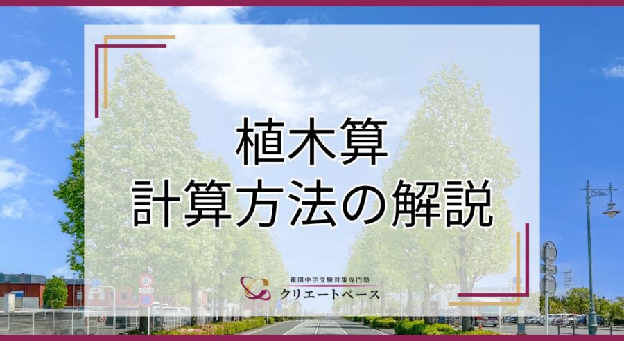 植木算とは？中学受験でつまずきやすいポイントと効果的な学習法を徹底解説